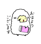 ひつじとおちゃ（個別スタンプ：1）
