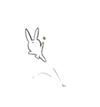 勤勉なうさぎ6（個別スタンプ：1）
