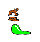 みどりの絵の具（個別スタンプ：1）