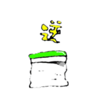 みどりの絵の具（個別スタンプ：3）