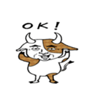 おっさんホルスタイン（個別スタンプ：4）