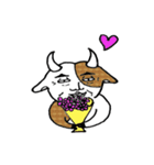 おっさんホルスタイン（個別スタンプ：9）