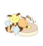 みつばちスズメマーチ（個別スタンプ：18）