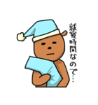 無表情なシカのスタンプ（個別スタンプ：15）