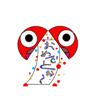 可愛い(赤) まるちゃん（個別スタンプ：7）