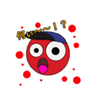 可愛い(赤) まるちゃん（個別スタンプ：15）