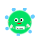 まりも＆バドミントンシャトル（個別スタンプ：20）