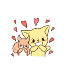 じょんジョンのねことリス（個別スタンプ：1）