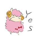 ふわふわひつじ。（個別スタンプ：1）