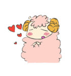ふわふわひつじ。（個別スタンプ：6）