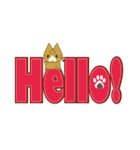 もっちり★まゆげねこ デカ文字ver（個別スタンプ：2）