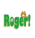 もっちり★まゆげねこ デカ文字ver（個別スタンプ：5）