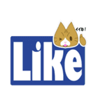 もっちり★まゆげねこ デカ文字ver（個別スタンプ：20）