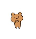 表情豊かなくま（個別スタンプ：3）