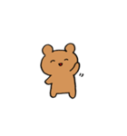 表情豊かなくま（個別スタンプ：6）