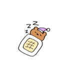 表情豊かなくま（個別スタンプ：18）