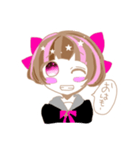 スターな女の子（個別スタンプ：1）