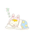うさぎのきぐるみ赤ちゃん（個別スタンプ：3）