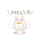 うさぎのきぐるみ赤ちゃん（個別スタンプ：5）