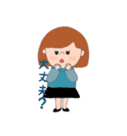 女の子達のほのぼの日常（個別スタンプ：16）