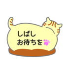 ふきだしネコが背中で語る（個別スタンプ：19）