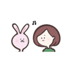 おんなの子とうさみ ＆ハロウィン（個別スタンプ：15）