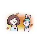 おんなの子とうさみ ＆ハロウィン（個別スタンプ：32）