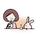 おんなの子とうさみ ＆ハロウィン（個別スタンプ：33）