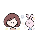 おんなの子とうさみ ＆ハロウィン（個別スタンプ：34）