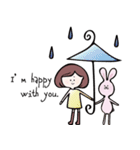 おんなの子とうさみ ＆ハロウィン（個別スタンプ：37）