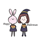 おんなの子とうさみ ＆ハロウィン（個別スタンプ：40）