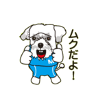 ムクのやんちゃな挨拶（個別スタンプ：1）