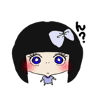 おかっぱ女の子スタンプ（個別スタンプ：4）