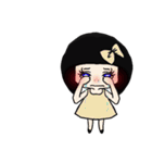 おかっぱ女の子スタンプ（個別スタンプ：6）