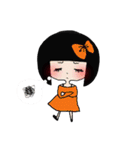 おかっぱ女の子スタンプ（個別スタンプ：9）