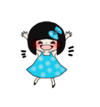 おかっぱ女の子スタンプ（個別スタンプ：12）
