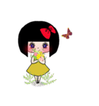 おかっぱ女の子スタンプ（個別スタンプ：18）