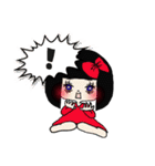 おかっぱ女の子スタンプ（個別スタンプ：22）