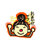 毎日使える 日常会話 赤っ鼻の女の子（個別スタンプ：7）
