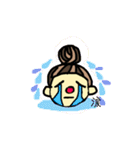 毎日使える 日常会話 赤っ鼻の女の子（個別スタンプ：9）