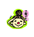 毎日使える 日常会話 赤っ鼻の女の子（個別スタンプ：16）