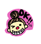 毎日使える 日常会話 赤っ鼻の女の子（個別スタンプ：23）