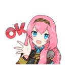 【巡音ルカ】ちょこっと返信スタンプ（個別スタンプ：1）