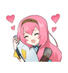 【巡音ルカ】ちょこっと返信スタンプ（個別スタンプ：4）