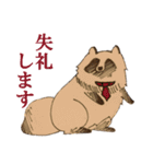 働くたぬきちくん（個別スタンプ：3）