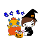 ルフ子とルフゴン ハロウィン編（個別スタンプ：4）