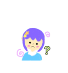 ふんわり女の子スタンプ（個別スタンプ：6）