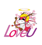 さくらドラゴンが来ています！（個別スタンプ：7）