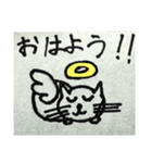 天使猫しろちゃん（個別スタンプ：1）