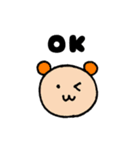 みみくまスタンプ（フェイス）（個別スタンプ：2）